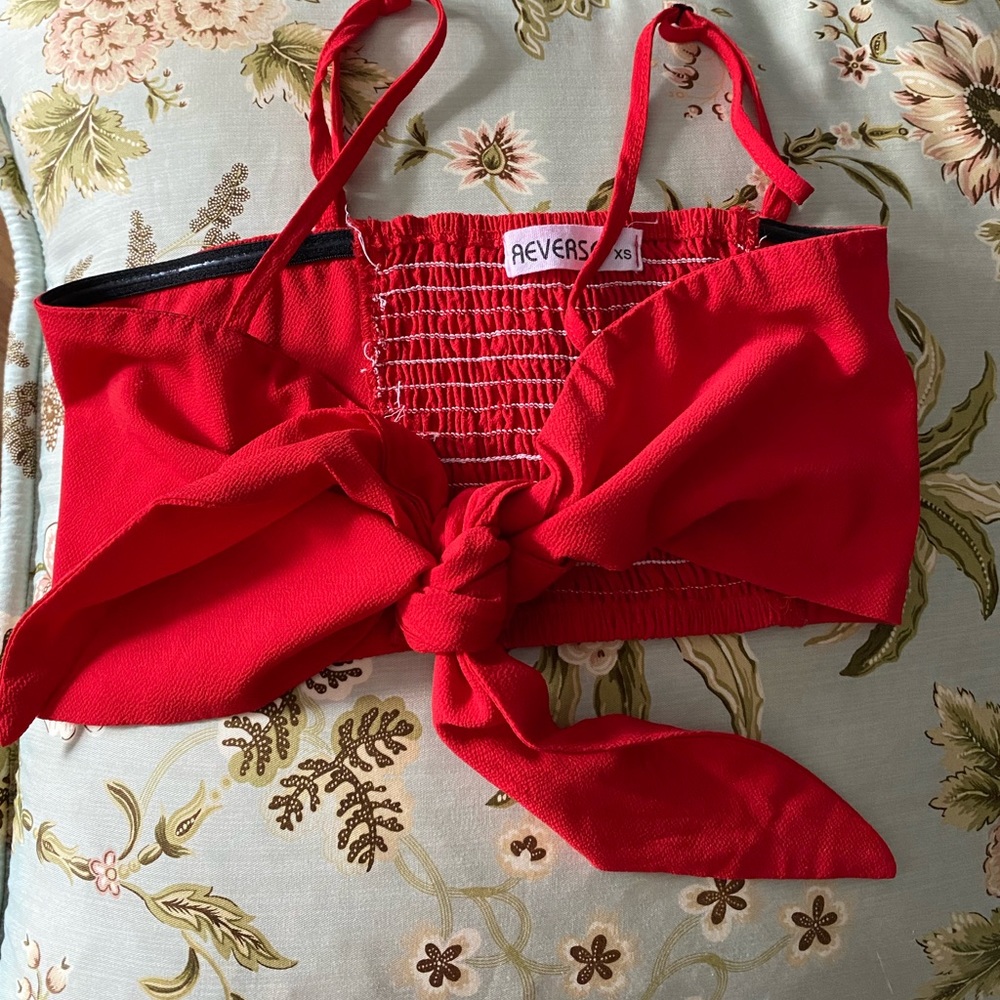 Wild fox tie top